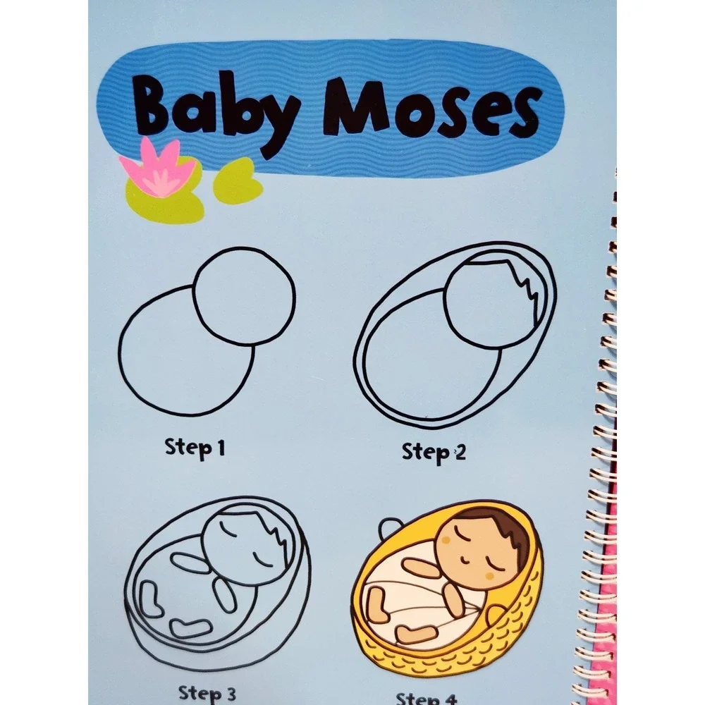 My First Learn to Draw Bible Stories Dry Erase Activity Book Reusable Book